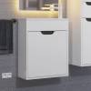 Тумба с раковиной Uperwood Modul подвесная, матовая, белая, графит, 50 см фото 13