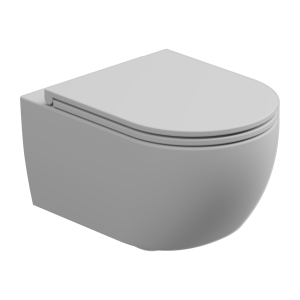 Унитаз подвесной GSG Like RULKWCSOBI000/001FI безободковый, сиденье микролифт, white, white matt