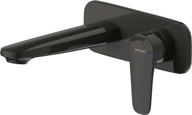 Смеситель для раковины Bravat Source P8173218BW-ENG черный