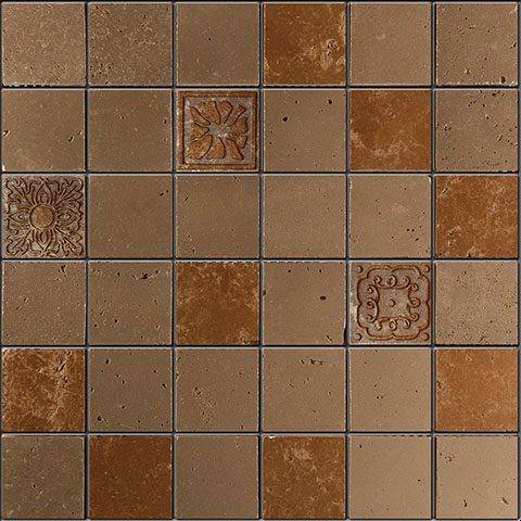 Мозаика Skalini Goldy GLY-3B Золотисто Коричневая 30.5x30.5