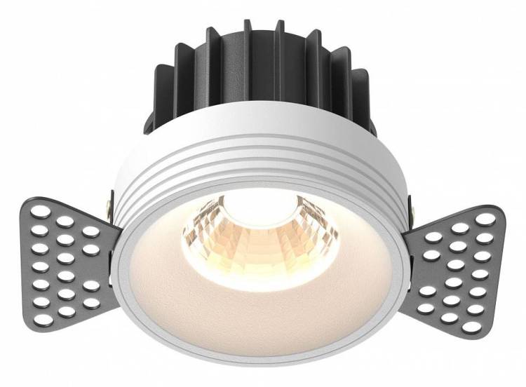 Встраиваемый светильник Maytoni Technical Round DL058-12W3K-TRS-W