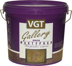 VGT GALLERY TP 03 ФАКТУРНАЯ КРАСКА для наружных и внутренних работ, белая (18кг)