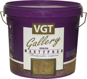 VGT GALLERY TP 03 ФАКТУРНАЯ КРАСКА для наружных и внутренних работ, белая (18кг)