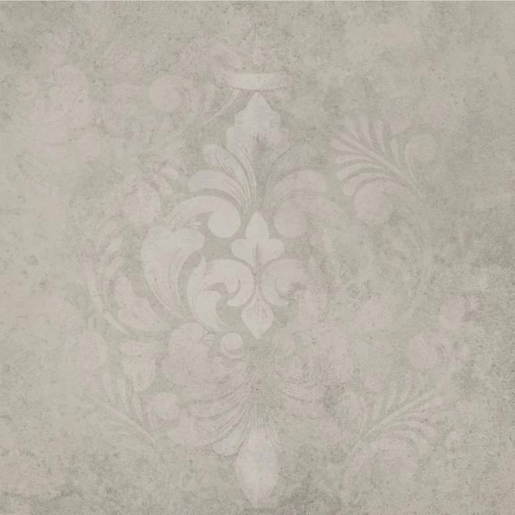 Керамогранит Kerama Marazzi Хадду KM4040G0061N серый светлый матовый декорированный 40.2x40.2