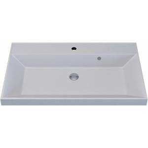 Раковина Uperwood Classic Quartz 291030006 белая матовая, жасмин, 80x45 Раковина Uperwood Classic Quartz 291030006 белая матовая, жасмин, 80x45