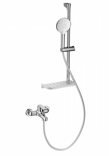 Смеситель для ванны Wonzon & Woghand WW-AE3201-CR с душевым гарнитуром, хром