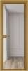Межкомнатная дверь Profil Doors 1 AV цвет профиля Золото, стекло безопасное 6 мм ромб серебро 600x2000