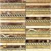 Мозаика Skalini Golden line GLN-5 Бежева Золотая 30x30