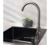 Комплект Мойка кухонная РМС MR MR-6050BL c корзиной и дозатором + Смеситель РМС SUS124PVD-017F чёрный фото 7
