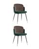 Набор из 2 стульев Stool Group Пенелопа FDC8054 FUT-73 + FUT-54 X2 зеленый