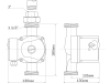 Циркуляционный насос Aquario AC254-180 фото 4
