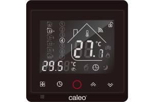 Терморегулятор Caleo С936 0К-00000740 Wi-Fi black lux встраиваемый, цифровой, программируемый, 3.5 кВт