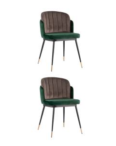 Набор из 2 стульев Stool Group Пенелопа FDC8054 FUT-73 + FUT-54 X2 зеленый