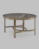 Стол журнальный Stool Group Адриана ECT-223-BRCG-BNSG серая керамика 80x80x45 фото 3