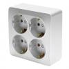 Розетка 4-местная Stekker София 49334