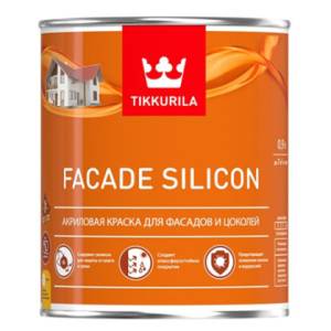 Краска фасадная Tikkivala Facade Silicon глубокоматовая база C 0.9 л