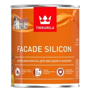 Краска фасадная Tikkivala Facade Silicon глубокоматовая база C 0.9 л