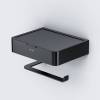Держатель туалетной бумаги AM.PM Inspire 2.0 A50A341522 с полкой для телефона и контейнером, черный фото 5