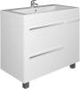 Тумба с раковиной 1MarKa Соната 90Н с 1 дверкой и 2 ящиками, белый глянец фото 3