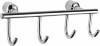 Вешалка Wonzon & Woghand WW-9382-4 с 4 крючками, хром