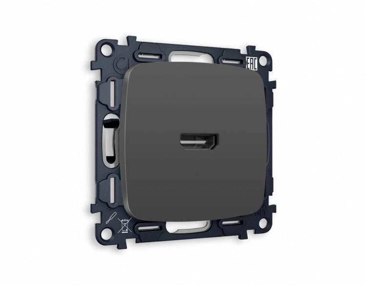 Комплект механизма розетки HDMI 2.0 Ambrella Volt Omega MO914010