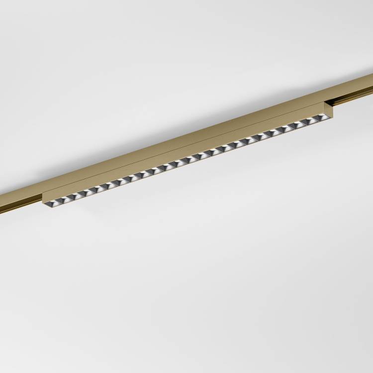 Трековый линейный светодиодный светильник Elektrostandard Brass Line 85529/01 20W 4000K латунь