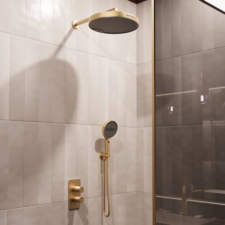 Душевой комплект Vincea Domus VSFW-5DM0BG встраиваемый, 2 режима, брашированное золото
