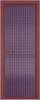 Межкомнатная дверь Profil Doors 1 AV цвет профиля Красный антрацит, стекло безопасное 6 мм мору фиолетовое 600x2000