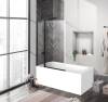Шторка на ванну BelBagno UNO-V-11-100/150-C-NERO черный фото 2