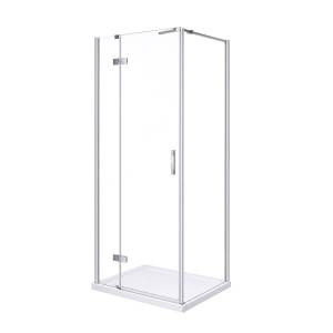 Душевой уголок Cezares BERGAMO-W-A-1-90-C-Cr-L профиль хром, стекло прозрачное, 90x90x195