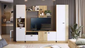 Набор для гостиной Mebelson Моди К2 MGM-K2МОДИ.2563 дуб крафт золотой/белое дерево