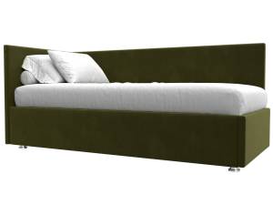 Кровать Лига Диванов Лига-039 122067L зеленый левая 90x200