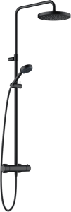 Душевая стойка Kludi Logo Dual Shower System 6808239-00 с термостатом, черная матовая