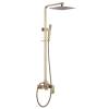 Душевая стойка Abber Wasserfall AF8616G с изливом, золото матовое