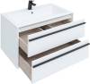 Мебель для ванной Aquanet Lino 90 белый матовый фото 6