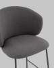 Стул полубарный Stool Group Блейз LV-109-E86-P-7005 серый, каркас серый, велюр фото 8