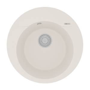 Кухонная мойка Lemark SULA 500 9910004 врезная круглая из кварцгранита жасмин