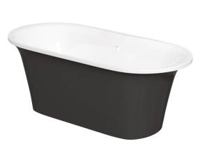 Ванна из искусственного камня Creto Aurora 8-1113 черная, 170x80