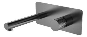 Смеситель для раковины Boheme Stick 125-GM Gun Metal Diamond