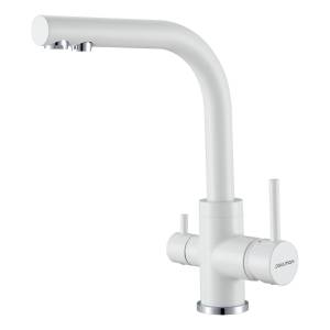 Смеситель для кухни Paulmark Essen Es213011-WH белый матовый