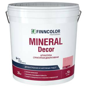 Штукатурка структурная декоративная Finncolor Mineral Decor шуба 2.5 мм KTA 25 кг