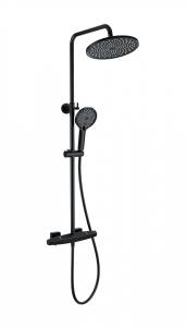 Душевая стойка Wonzon & Woghand WW-B3045-A-MB с термостатом, черный