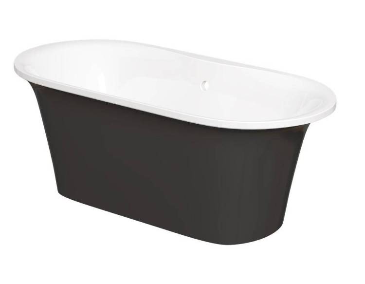 Ванна из искусственного камня Creto Aurora 8-1113 черная, 170x80