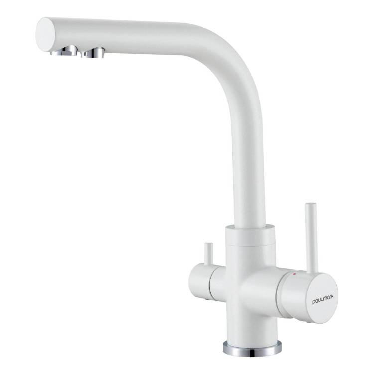Смеситель для кухни Paulmark Essen Es213011-WH белый матовый