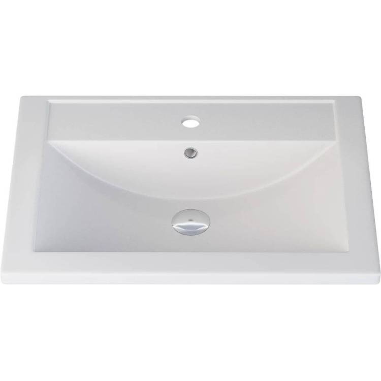 Раковина Uperwood Foster Quartz 291030051 белая матовая, жасмин, 60x45.5