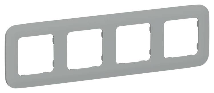 Рамка 4-постовая IEK Flite FI-M42-31-20-K03 серый