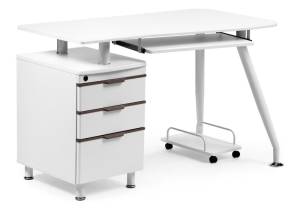 Компьютерный стол Woodville Erida 11889 white
