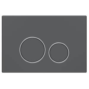 Кнопка смыва Vincea VFP-005GM вороненая сталь, 245x165