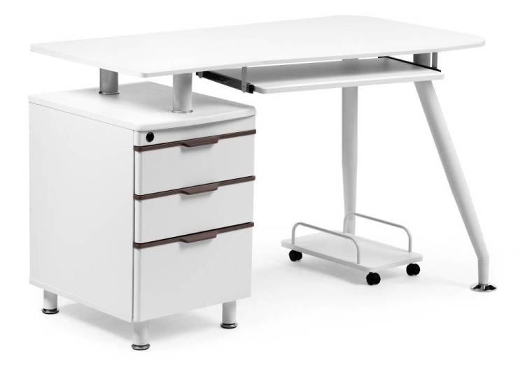 Компьютерный стол Woodville Erida 11889 white