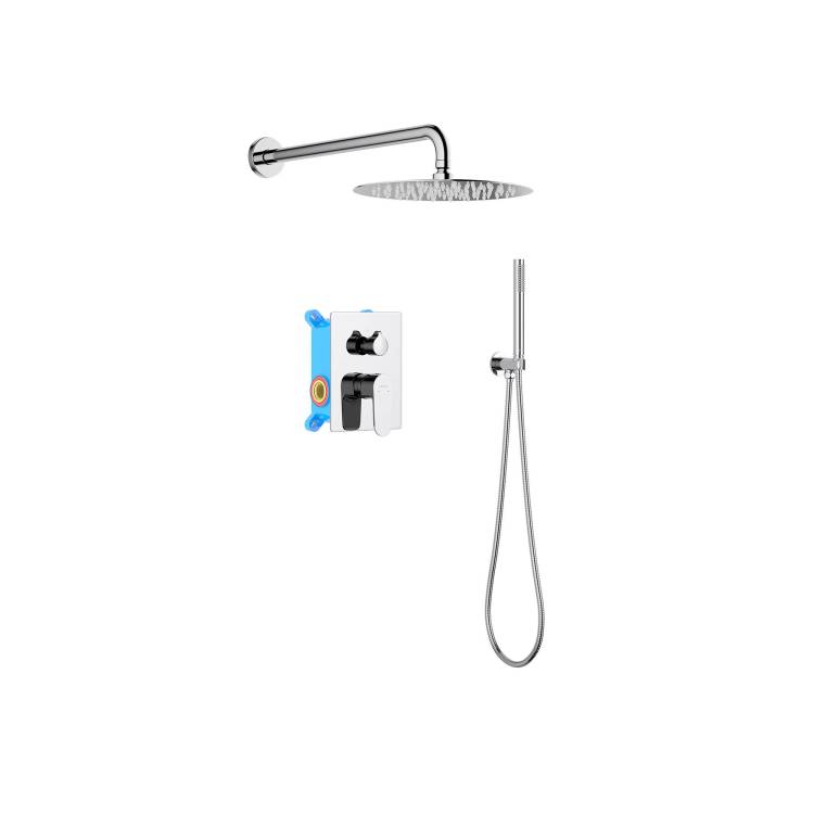 Душевой комплект Aquatek Оберон AQ1272CR Set 3 в 1, хром
